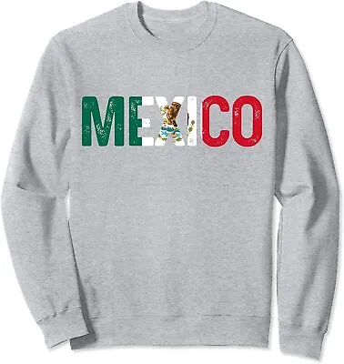 Mexico Mexican Flag Vintage Pride Country Classic Unisex Crewneck Sweatshirt • $26.99