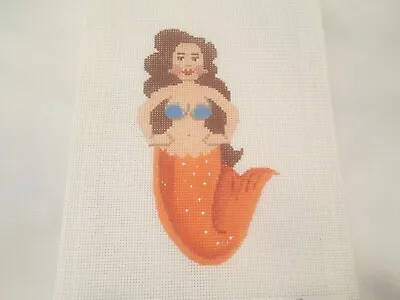 Mermaid-labors Of Love-handpainted Needlepoint Canvas • $25.20