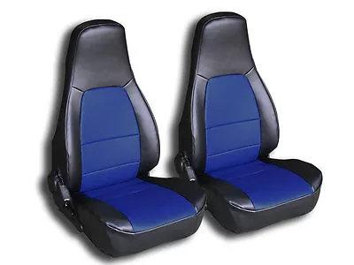 Iggee Custom Fit 2 Front Seat Covers For Mazda Miata 1990-1997 Black/blue • $159