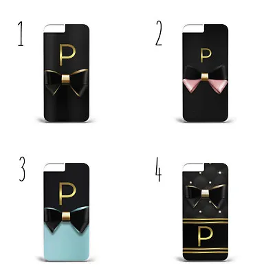 £6.36 • Buy Personalised Name Initials Bow Gold Black B72 Phone Case Cover IPhone Samsung