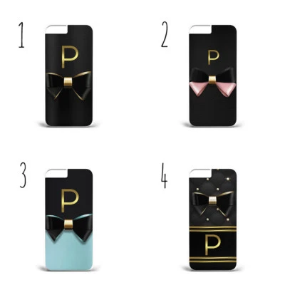 £6.36 • Buy Personalised Name Initials Bow Gold Black B72 Phone Case Cover IPhone Samsung
