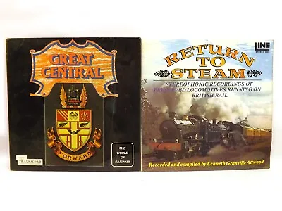Steam Railway Vinyl Records Pair Great Central & Return To Steam • £10