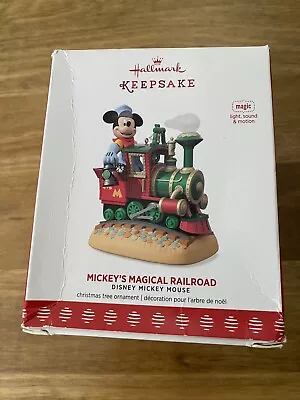 2017 Hallmark Disney Mickey's Magical Railroad Disney REPAINT Keepsake Ornament • £43.39