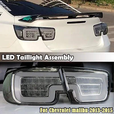 For 2013 2014 2015 Chevrolet Malibu LED Taillight Rear Lamp Assembly Black 1 Set • $225.10