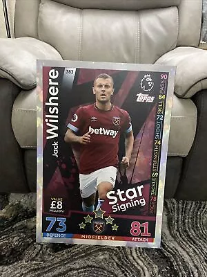 Jack Wilshere Giant 2FT 60cm Match Attax West Ham United Star Signing Card Rare • £100