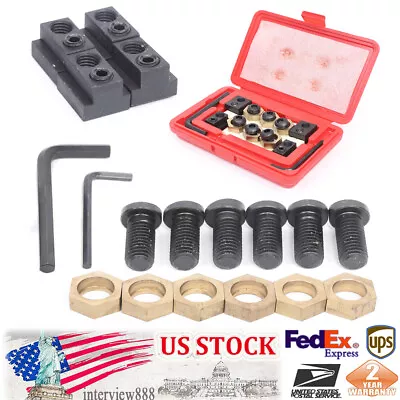 High Quality 5/8  Eccentric T-Slot Clamping Kit Milling Machine Work Table18Pcs  • $41.80