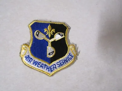 Military Patch Sew On Vintage Us Air Force Air Weather Service • $1.99