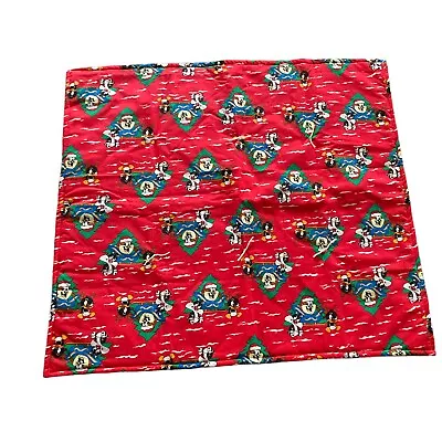 Vtg Handmade Christmas Quilt Lap Blanket Throw Crib Baby Looney Tunes 1995 Taz • $10