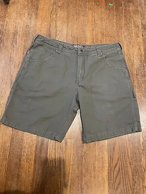 Gravel Gear Green Rugged Carpenter Shorts Relaxed Fit Mens 38 - Great Condition • $12.89