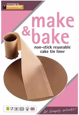 9  Inch Cake Tin Liner Non Stick Reusable Circle And Wall Greaseproof Paper • £3.99