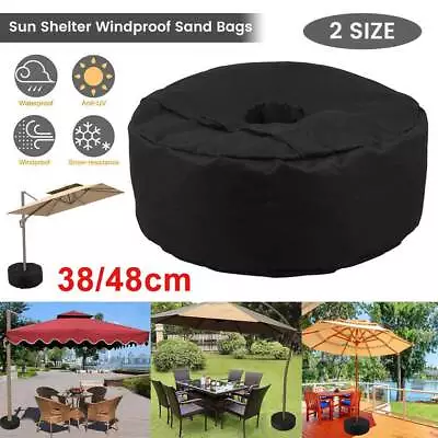 $21.99 • Buy 38/48cm Heavy Parasol Base Weight Umbrella Sandbag For Banana Hanging Cantilever