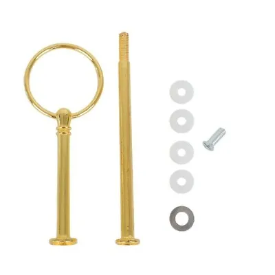 Afternoon Tea Wedding Cake Plate Stand Handle Fitting Kit Gold Silver Zinc Alloy • £5.04