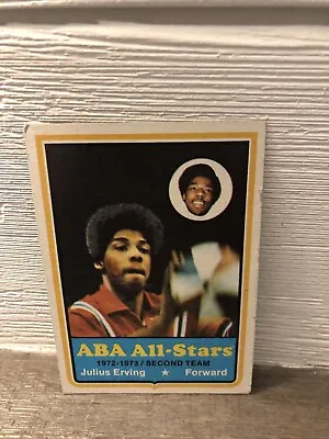 1973-74 Topps - ABA All-Stars #240 Julius Erving • $15