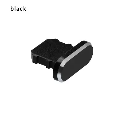 Black Anti Dust Plug Charger Port Cap For Iphone 6 7 8 X XS 11 12 13 SE Pro Max • £1.79