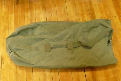 Vintage 1940s US Military WWII WW2 Green Canvas Army Duffle Bag Named & Numbered • $39.95