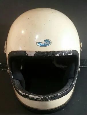 Vintage Arai Hirotake Shoten Racing Motorcycle Helmet Full Face Chin Guard Rare • $38