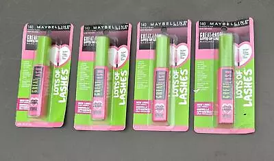 4 Maybelline Great Lash Lots Lashes Mascara Sealed 140 Blackest Black Old Stock • $11.99