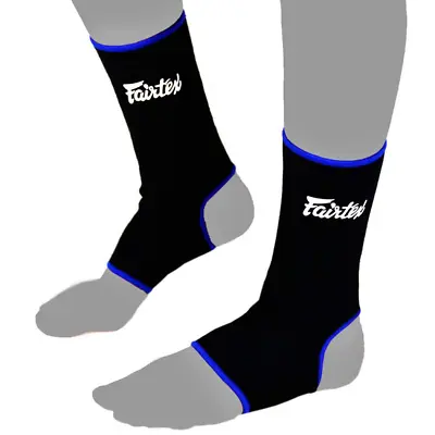 AS1 Adult Muay Thai Boxing Ankle Supports MMA Kickboxing Black/Blue • $47.80