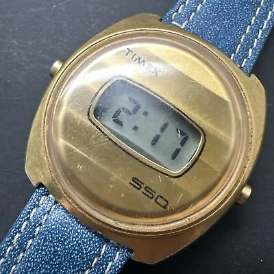 1970s Vintage TIMEX SSQ LCD Digital Wristwatch-RUNS GREAT-Great Condition-RETRO • $11.50