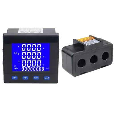 Multifunction Power Meter Three-Phase LCD Display 3P3W RS485 Communication 96*96 • $45