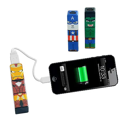 £9.99 • Buy Comic Hero USB Phone Charger For IPhone, Android HTC, Nokia And More! 2200mAh