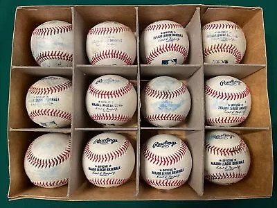 Used Dozen Rawlings Official MAJOR LEAGUE BASEBALL~Batting Practice Ball Lot 15 • $60