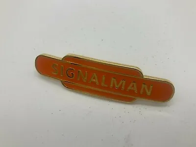 British Railways Cap Hat Badge Totem Signalman Amber North Eastern Region • £13.95