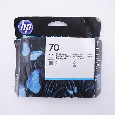 2021 Genuine OEM HP 70 Gloss Enhancer & Gray Ink C9410A For DesignJet Z3100 • $46.99