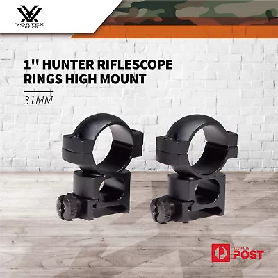 Vortex Hunter Rifle Scope Rings 1  Inch Black High Height Weaver / Pic Mount • $63.50