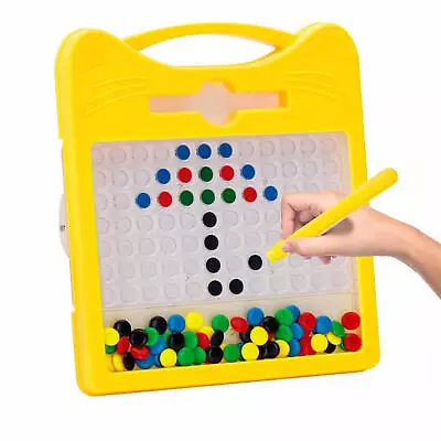 Colorful Beads Magnetic Drawing Board Toddler Doodle Board Kids Gifts • £25.55