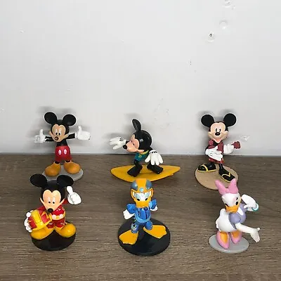 Disney Mickey Mouse And Friends Toys Set Figures Lot Figurine Cake Toppers Mix 6 • $19.99