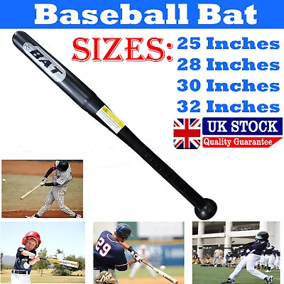 £12.79 • Buy Heavy Duty Metal Baseball Rounder Softball Bat Black Pole Stick Stainless Steel
