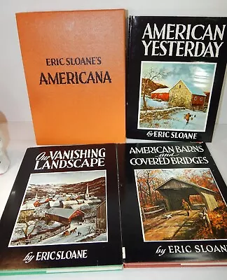 $21.95 • Buy Eric Sloane's Americana: 3 Book In Sleeve Box Set  (1954-56, Hardcover) Vintage