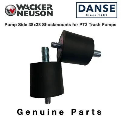 Wacker Pump Side 38x38 Shockmounts For PT3 Trash Pumps 0117818 5000117818 (2 Pk) • $21.50