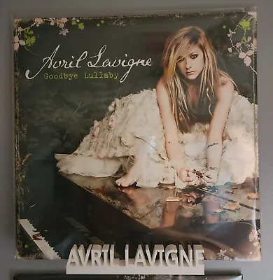 Avril Lavigne Vinyl Record Wall Mount Display Shelf Record Storage Large White • $19.50