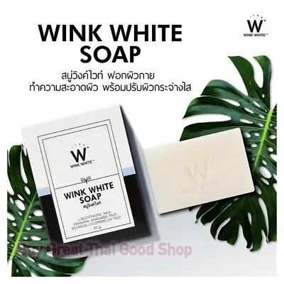 WINK WHITE SOAP Face & Body Gluta Goat Milk Fast Bright Soft Skin Anti Aging 80g • $5.15