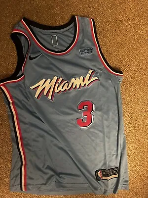 Dwyane Wade Miami Heat Nike City Edition Swingman Jersey Men's Large NBA #3 New • $80