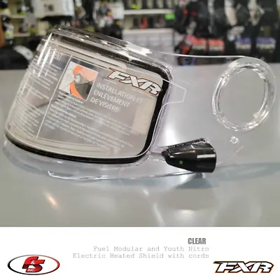 NEW FXR Fuel Modular & Youth Nitro Snowmobile Helmets Electric Heated Shield • $134.99