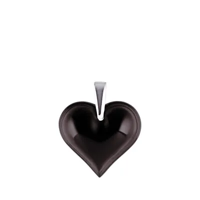 Lalique Amoureuse Beaucoup Black Pendant #6653400 Silver Brand Nib Heart F/sh • £120.52