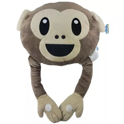 Monkey Brown Large Plush Pillow KIDS PREFERRED Emoji • $11.87