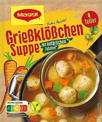 Maggi GRIESSKLOSSCHEN Semolina Dumpling Soup -1ct./4 Servings -FREE US SHIPPING  • $5.85