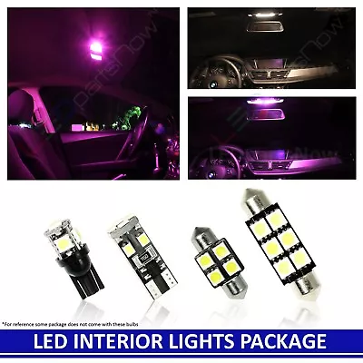 Pink LED Interior Replacement Lights Package For 11-15 Chevy Volt 12 Bulbs • $17.52