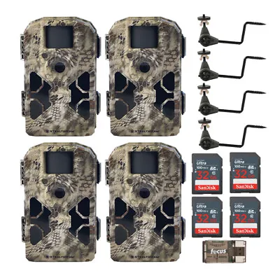 Stealth Cam 2020 G42NG 24MP Trail Camera 4-Pack Kit With Tree Mounts And Cards • $379.99