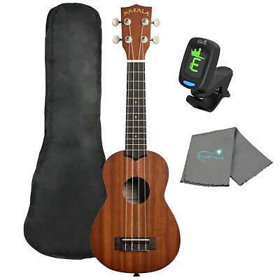 Makala Soprano Mahogany Ukulele By Kala MK-S With Tote Bag Tuner & Cloth  • $59.99