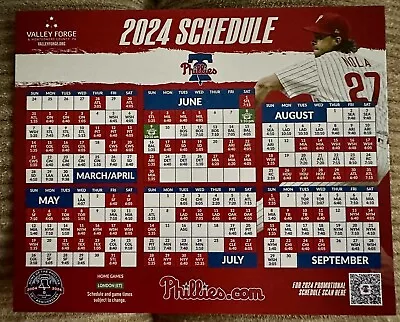 Phillies SGA 2024 Schedule Magnet • $6.99