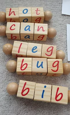 £14.99 • Buy Wooden Spelling Games Educational Toys Letter Block For 3 Year Old Children