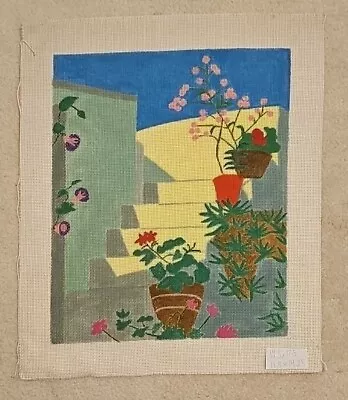 Stairway Vintage Needlepoint Canvas • $25