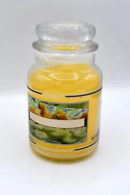 Used YANKEE Candle Cucumber Cantaloupe 22oz Large Housewarmer Jar Rare • £29.18