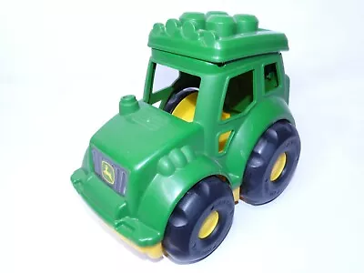 Kids Toy Tractor John Deer Mega Blocks Lil Tractor First Builders Rolling Toy • £18.96