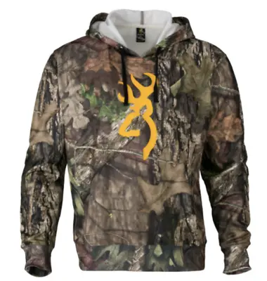 New  BROWNING BUCKMARK Mossy Oak Camo HOODIE SZ S M L XL • $9.99